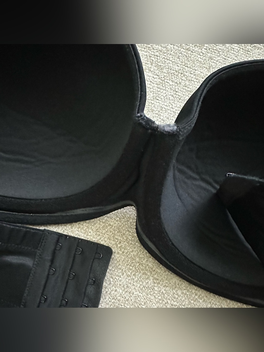 Cacique black strapless bra size 42B - Picture 3 of 6